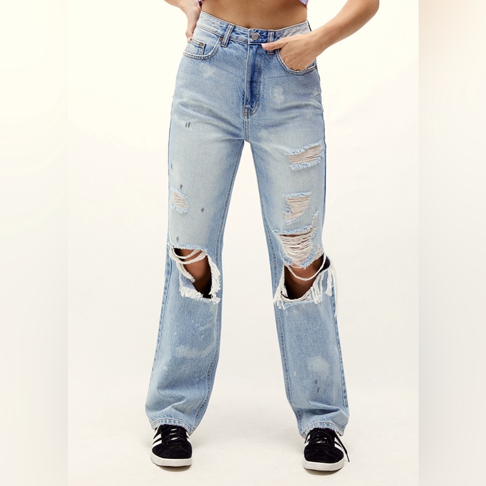 Pacsun Eco Light Blue Distressed '90s Boyfriend Jeans